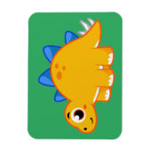 Magnet Flexible Illustration Mignonne D'Un Stegosaurus. (Vertical)