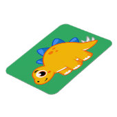 Magnet Flexible Illustration Mignonne D'Un Stegosaurus. (Côté Gauche)