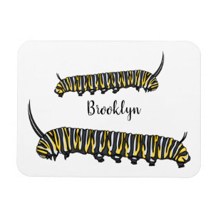 Magnet Flexible Illustration Monarch caterpillar