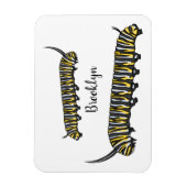 Magnet Flexible Illustration Monarch caterpillar (Vertical)