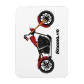 Magnet Flexible Illustration motocyclette de style hélicoïdal (Vertical)