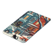 Magnet Flexible Illustration New York City retro (Côté Gauche)