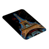 Magnet Flexible Illustration of Eiffel Tower - Paris, France (Côté Droit)