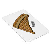Magnet Flexible Illustration Pan flûte / panpipes (Côté Droit)