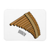 Magnet Flexible Illustration Pan flûte / panpipes (Horizontal)