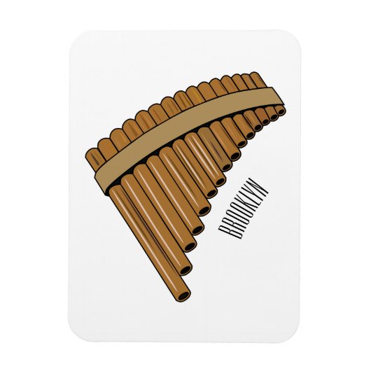 Magnet Flexible Illustration Pan flûte / panpipes (Vertical)