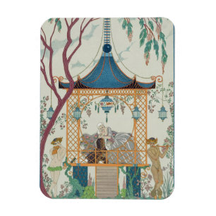 Magnet Flexible Illustration pour des "fêtes Galantes" par Paul