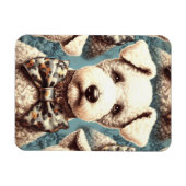 Magnet Flexible Illustration Retro Bedlington Terrier (Horizontal)