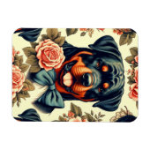 Magnet Flexible Illustration Retro Rottweiler (Horizontal)