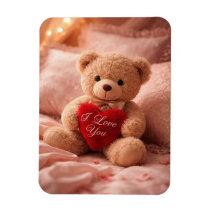 Magnet Flexible Illustration romantique de la Saint-Valentin avec