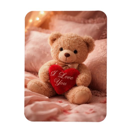 Magnet Flexible Illustration romantique de la Saint-Valentin avec (Vertical)