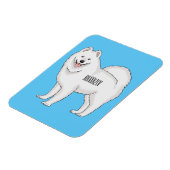 Magnet Flexible Illustration Samoyed dog (Côté Gauche)