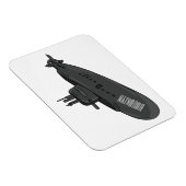 Magnet Flexible Illustration sous-marine (Côté Droit)