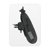 Magnet Flexible Illustration sous-marine (Vertical)