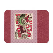 Magnet Flexible Illustration Vintage du Père Noël (Horizontal)