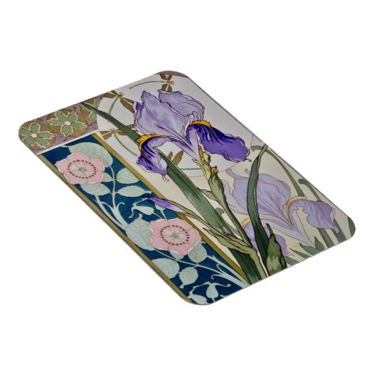 Magnet Flexible Illustration vintage Iris (Côté Droit)