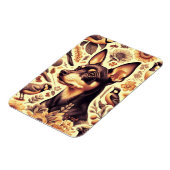 Magnet Flexible Illustration vintage Pinscher (Côté Gauche)