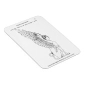 Magnet Flexible Illustration vintage Sphinx (Côté Droit)