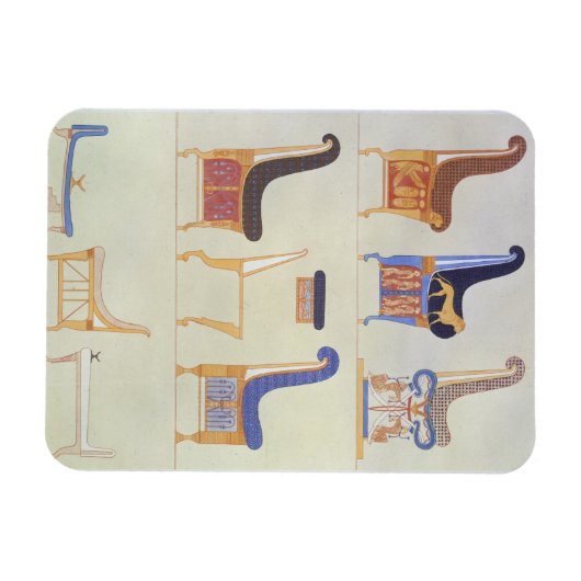 Magnet Flexible Illustrations de divers sièges et armchai peints (Horizontal)