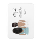 Magnet Flexible Illustré Serez-vous mon aimant de servante (Vertical)