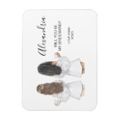 Magnet Flexible Illustré Serez-vous mon aimant de servante (Vertical)