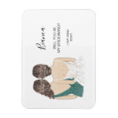 Magnet Flexible Illustré Serez-vous mon aimant de servante (Vertical)