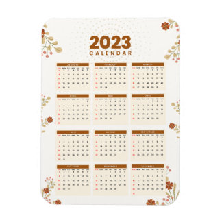 Magnet Flexible Ímã Flexível MINI CALENDAR 2023