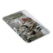 Magnet Flexible Image de la couleur de la bordure de l'hiver (Côté Droit)