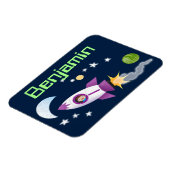 Magnet Flexible Image d'un mignon garçon en fusées (Côté Gauche)