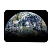 Magnet Flexible Image Mosaïque De La Planète Terre Avec 3 Ouragans (Horizontal)