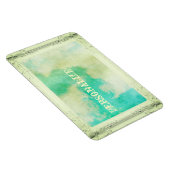 Magnet Flexible Image victorienne cadre ciel nuage turquoise crème (Côté Droit)