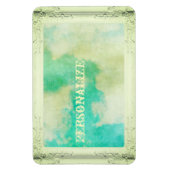 Magnet Flexible Image victorienne cadre ciel nuage turquoise crème (Vertical)