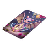 Magnet Flexible Imaginaire Cute Kawaii bébé dragon (Côté Gauche)