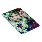Magnet Flexible imaginaire de sirène tropicale "Nelli" Art Hannah (Côté Droit)