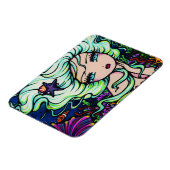Magnet Flexible imaginaire de sirène tropicale "Nelli" Art Hannah (Côté Gauche)