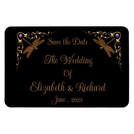 Magnet Flexible Imaginaire Fairy Tale Wedding Enregistrer la date (Horizontal)