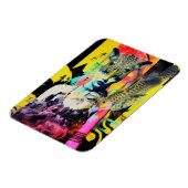 Magnet Flexible Imaginaire Femme et Animaux Collage coloré (Côté Gauche)