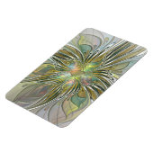 Magnet Flexible Imaginaire Floral Fleur Art Fractal Moderne Avec O (Côté Gauche)