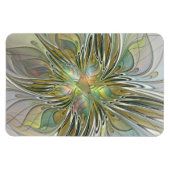 Magnet Flexible Imaginaire Floral Fleur Art Fractal Moderne Avec O (Horizontal)