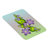 Magnet Flexible Imaginaire Floral Fleurs Lilac Formes vertes Fract (Côté Droit)