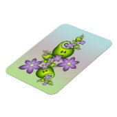 Magnet Flexible Imaginaire Floral Fleurs Lilac Formes vertes Fract (Côté Gauche)