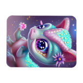 Magnet Flexible Imaginaire Kawaii adorable et mignon bébé dinosaur (Horizontal)