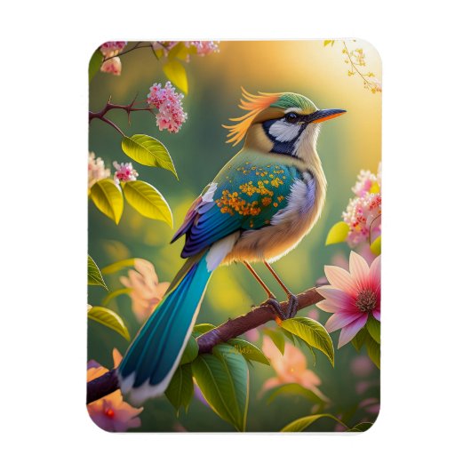 Magnet Flexible Imaginaire Turquoise à ailes vert (Vertical)
