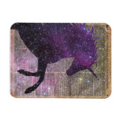 Magnet Flexible Imaginaire Unicorne dans l'espace (Horizontal)