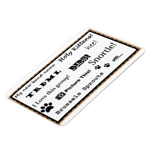 Magnet Flexible Imaginez ceci ! aimant (Côté Gauche)