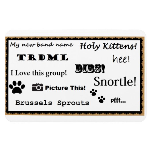 Magnet Flexible Imaginez ceci ! aimant (Horizontal)