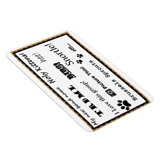 Magnet Flexible Imaginez ceci ! aimant (Côté Droit)