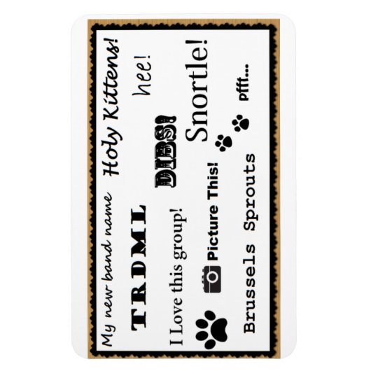 Magnet Flexible Imaginez ceci ! aimant (Vertical)