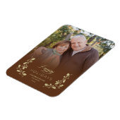 Magnet Flexible Imán Brown Whimsical Script Citation Photo Noël (Côté Gauche)