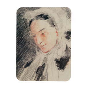 Magnet Flexible Impératrice Eugénie (craie noire et rouge)